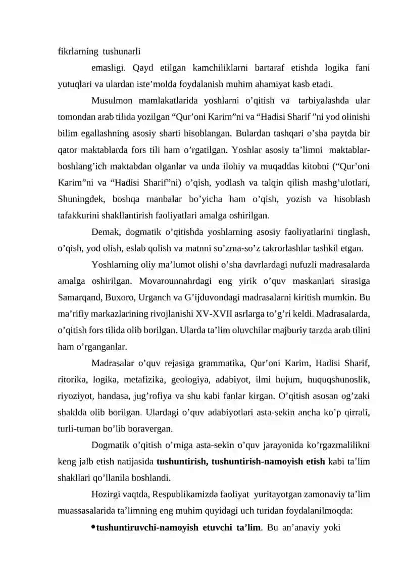TA'LIM METODLARI TASNIFI TA'LIM SHAKLLARINING TASNIFI 4