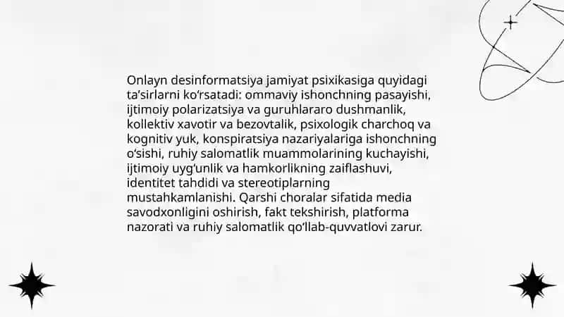 Media makonda psixologik, diniy va madaniy tahdidlar 4