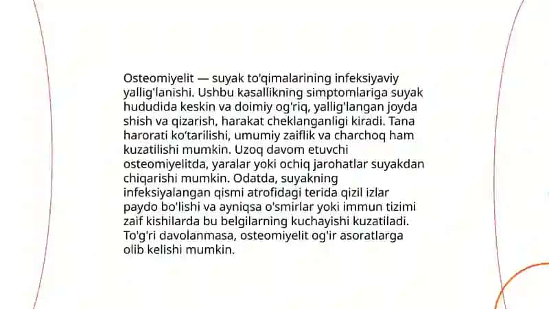 Osteomiyelit kasalligi 4