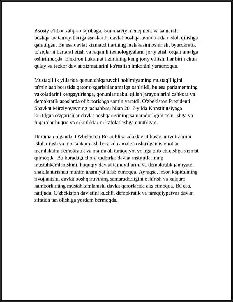 Konstitutsiyaviy Islohotlar va Davlat Boshqaruv Institutlarini Mustahkamlash 4