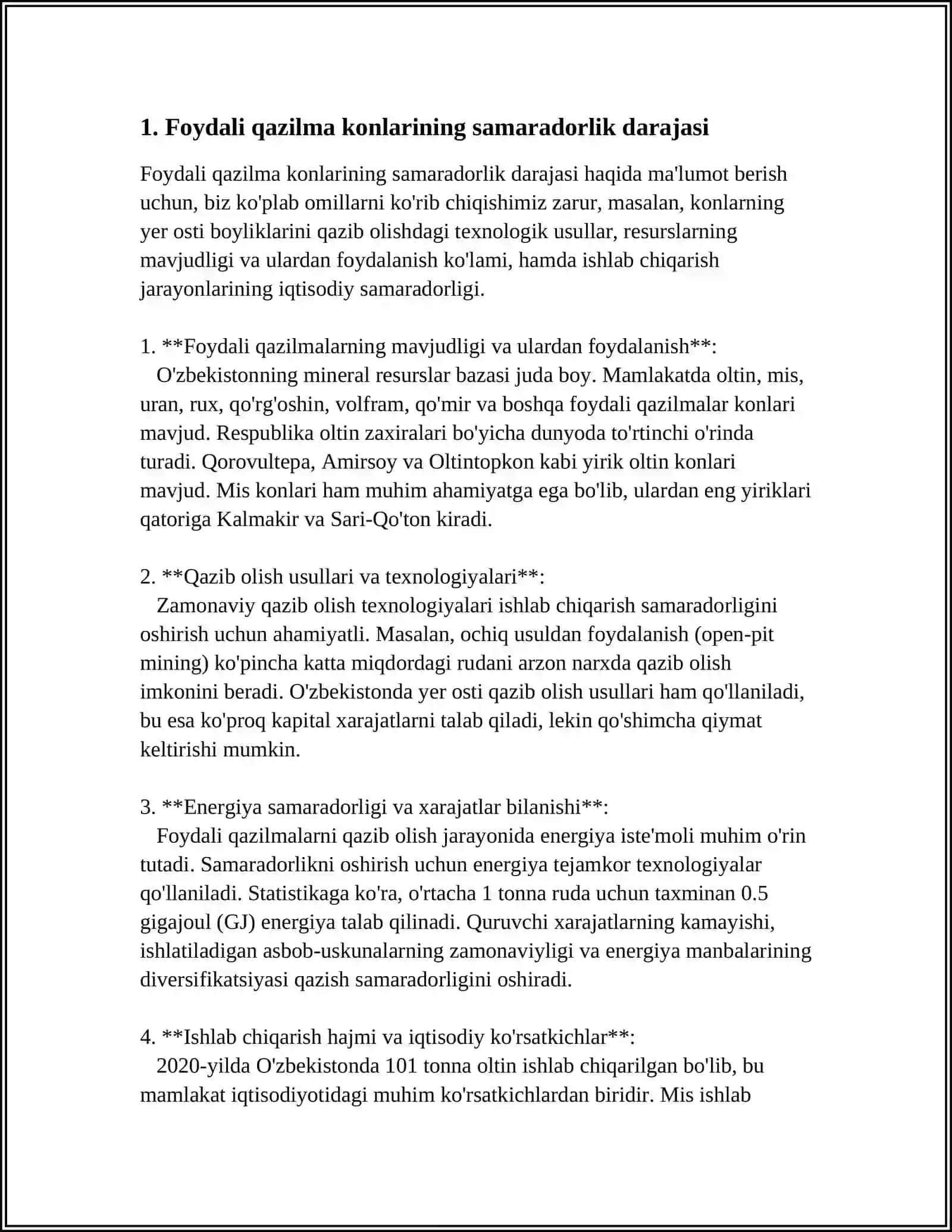 FOYDALI QAZILMA KONLARI SAMORADORLIK KORSATKICHLARI 4