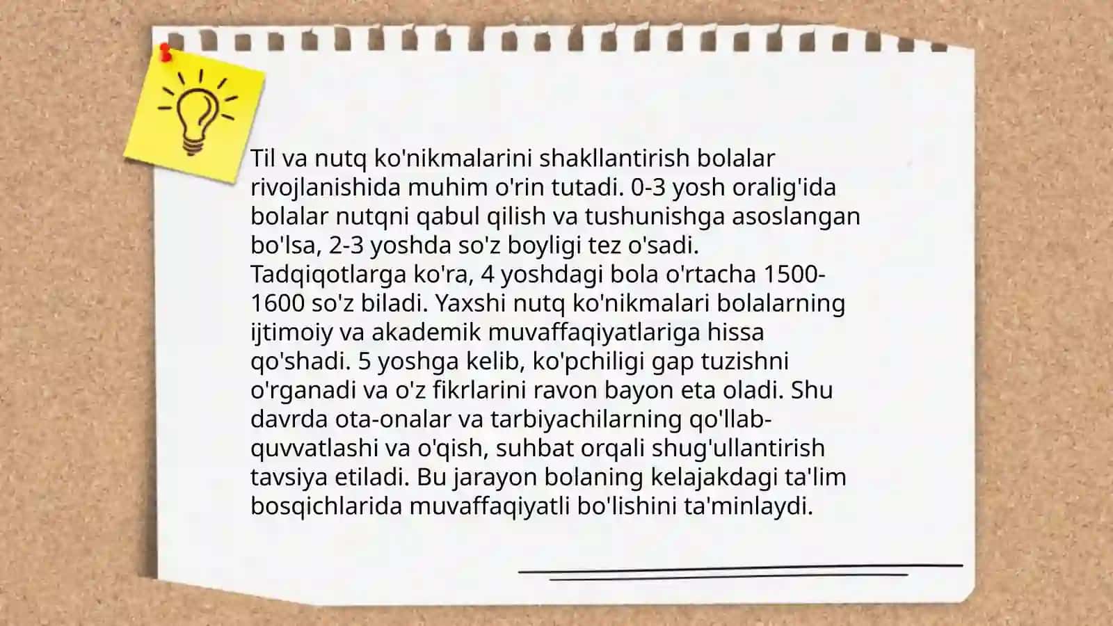 Maktabgacha ta'lim tashkilotlarida rivojlantiruvchi muhitni tashkil etish. Bolaning rivojlanish sohalari bo'yicha yutuqlari 4