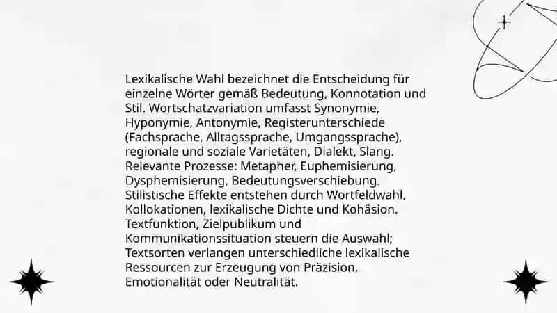 Stilistik und Textlinguistik 4