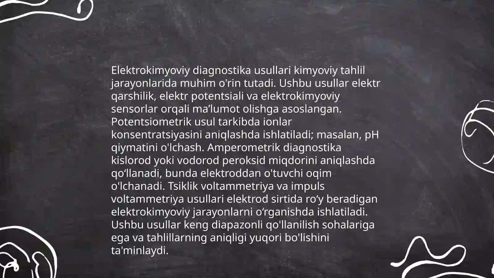 Elektrokimyoviy davolash va diagnostika usullari 4