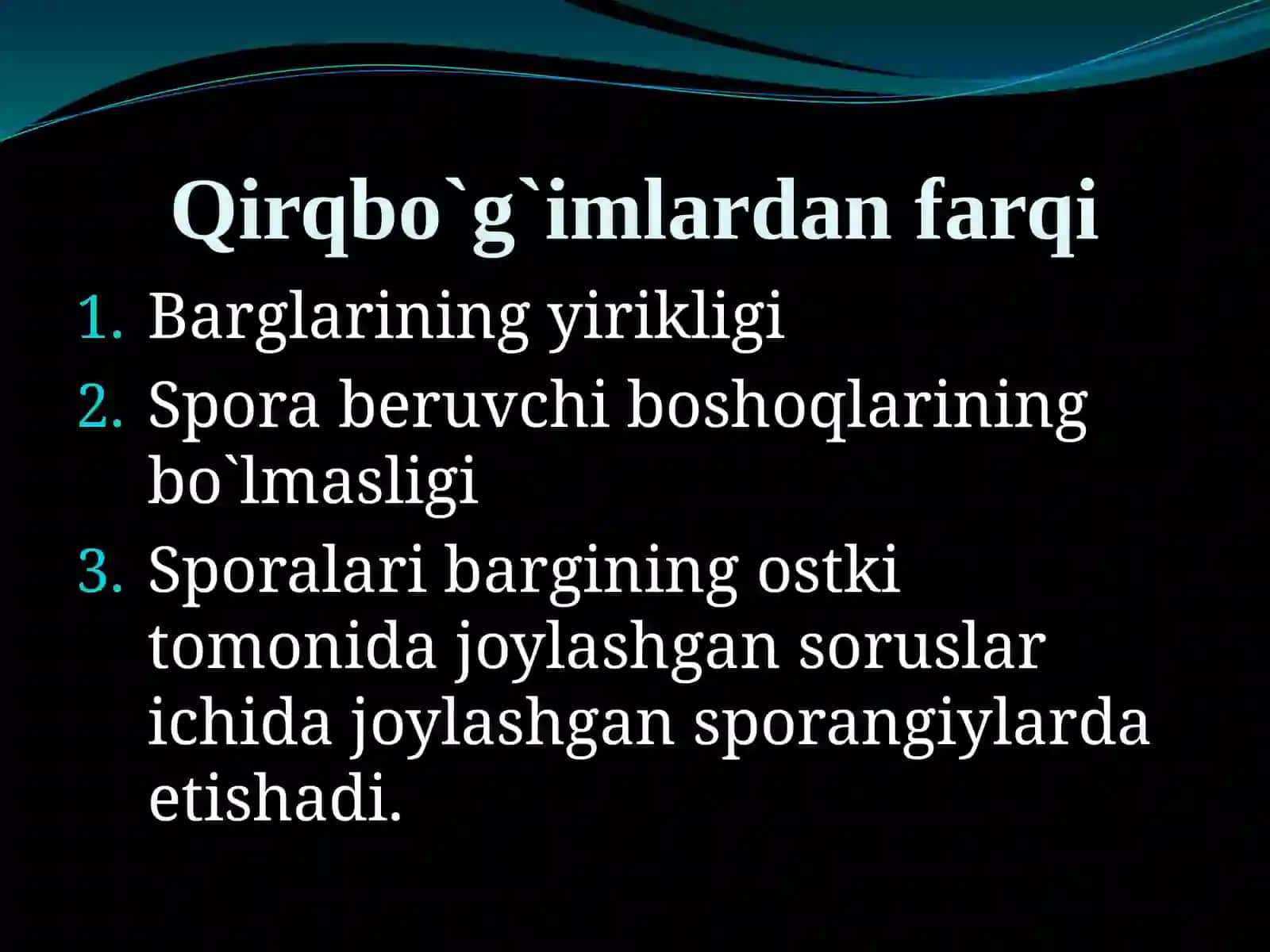 Tabiiy fanlar fakulteti Biologiya yo'nalishi 4