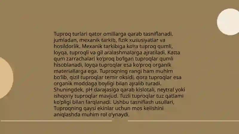 Tuproq geografik rayonlashtirish tajribalarini oʻrganish 4