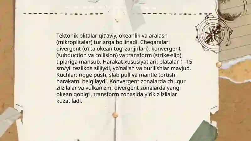 Litosferaning asosiy tektonik-strukturaviy elementlari 4