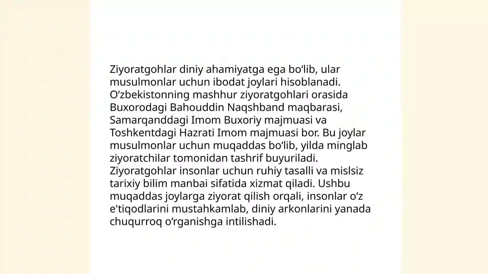 Ziyoratgohlar tarixi 4