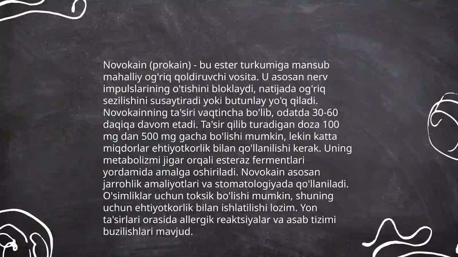 Novocaine dori 4