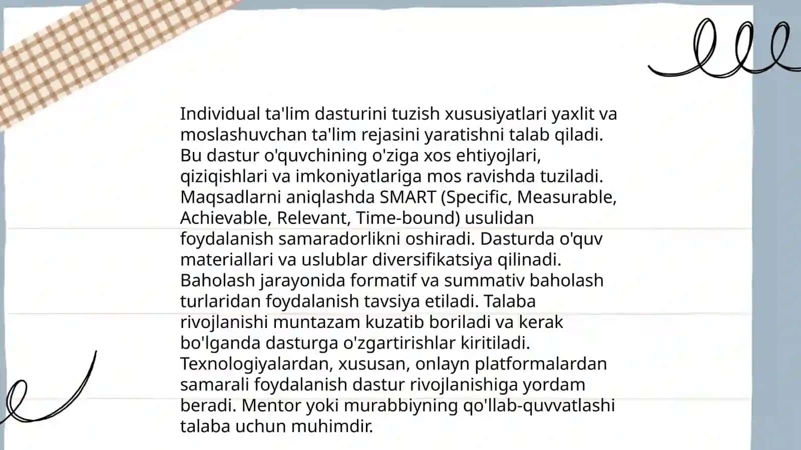 Yordamchi maktablarda o'qitish uslubining qo'llanish xususiyatlari 4