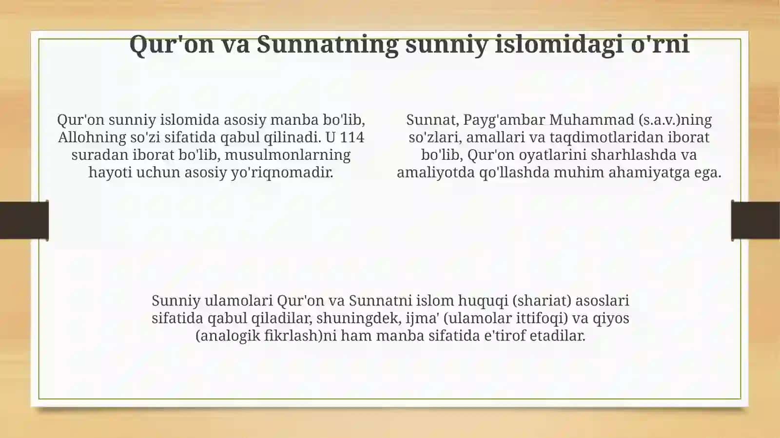 Islomningsunniylikyunalishi 4