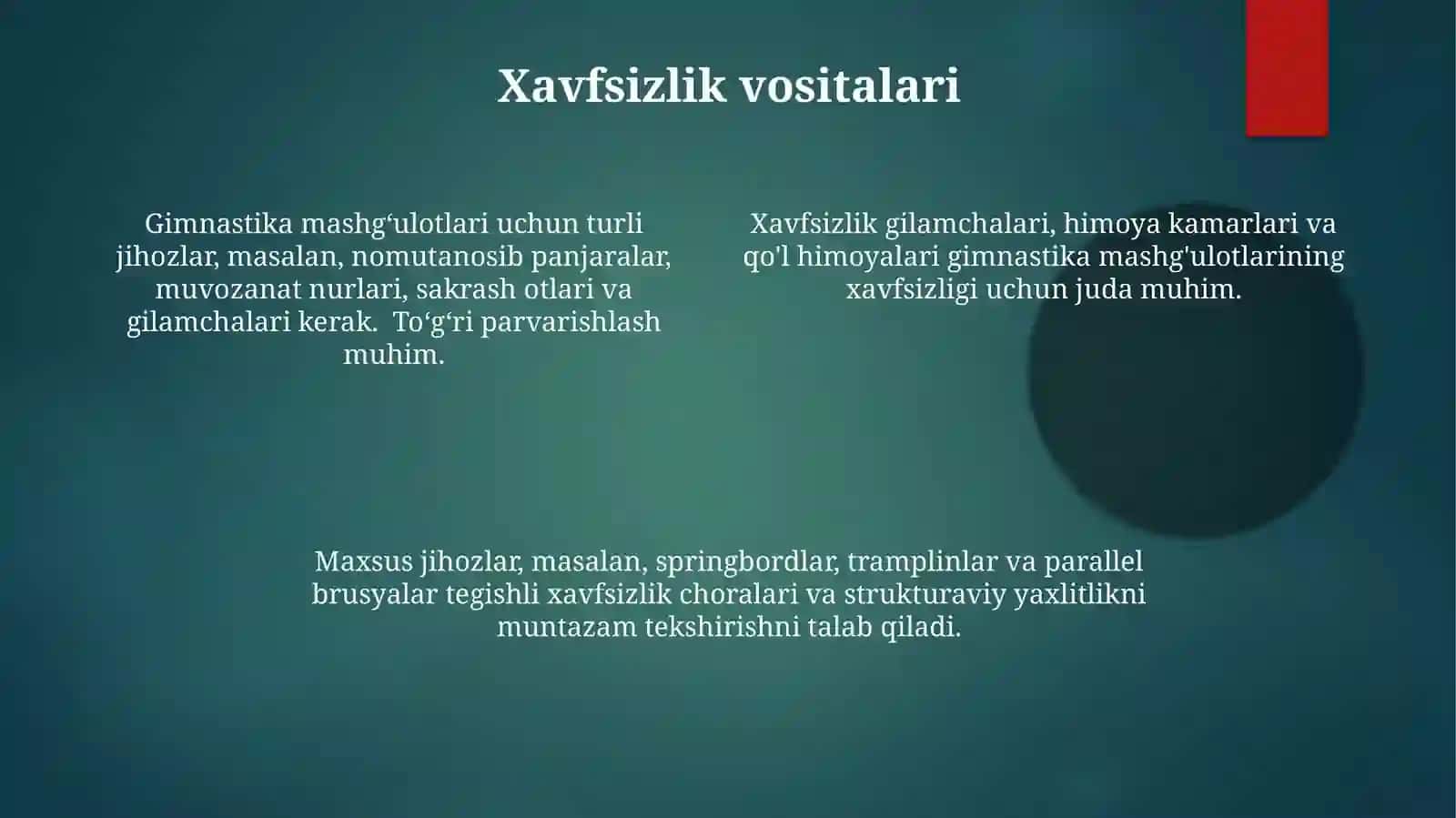Asosıy gimnastika jihozlar 4