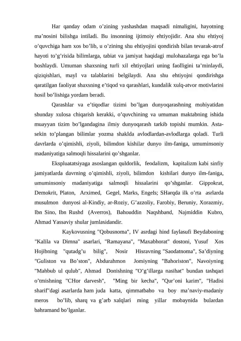 PEDAGOGIK QADRIYATLARNING JAMIYAT RIVOJIDAGI AHAMIYATI VA ULARNING TA'LIM TIZIMIDAGI IFODASI 4