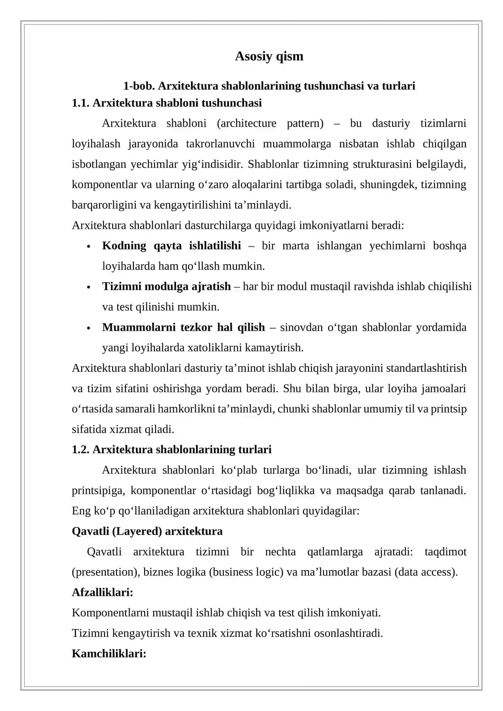 ARXITEKTURA SHABLONLARI 4