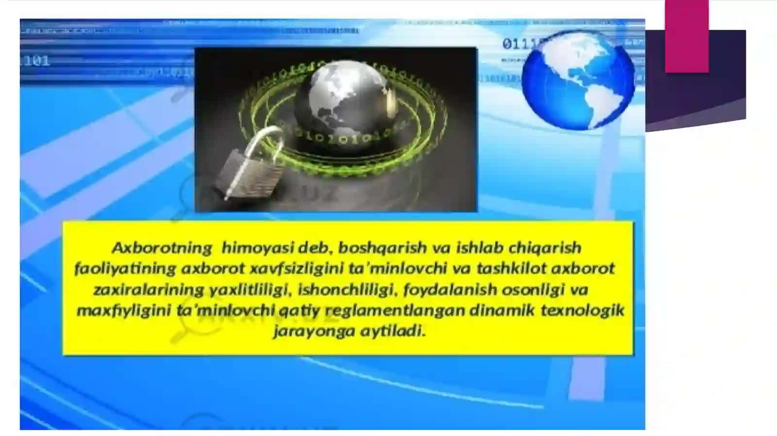 Axborot kommunikatsiya tizimlarida axborot xavfsizligi 4
