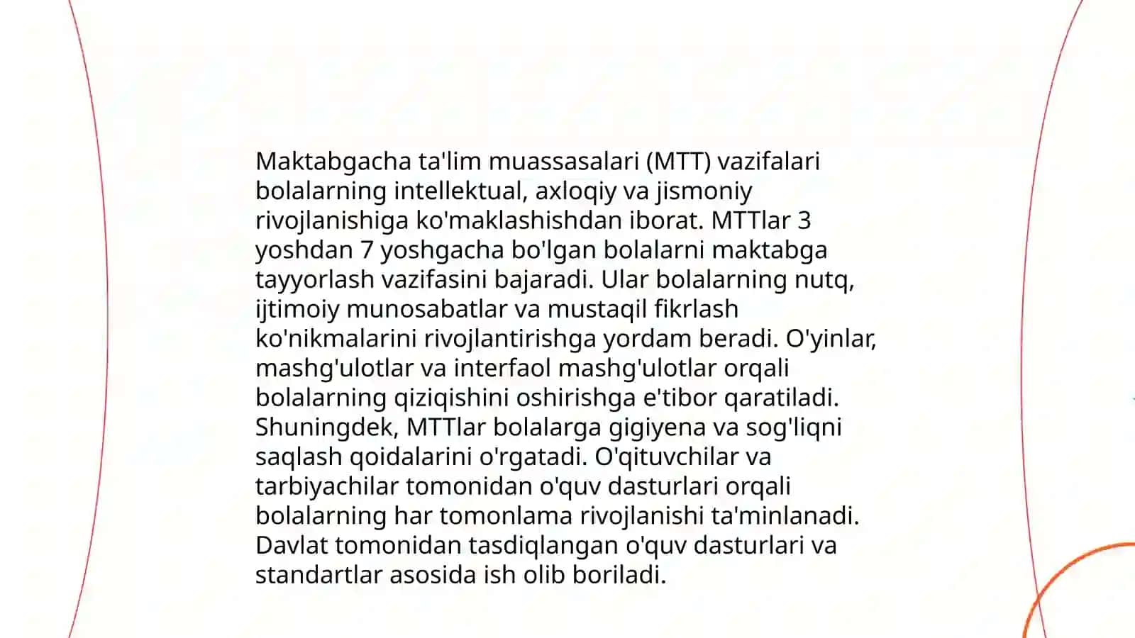 Bolani maktabga tayorlashda oila va MTTning o'rni 4