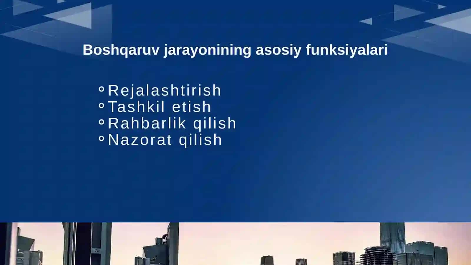 Boshqaruv jarayoni 4