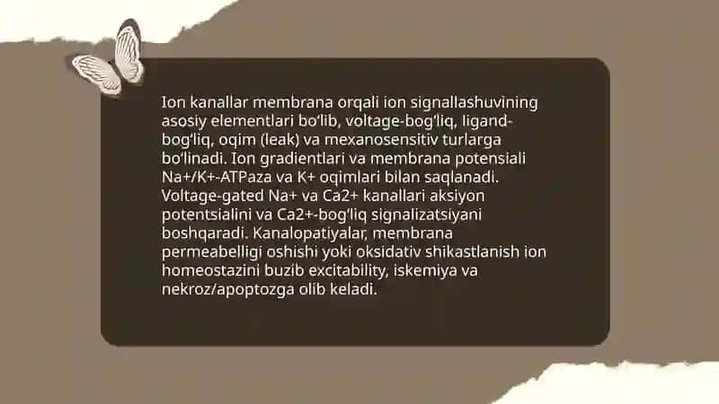 Membranalar orqali signallarni o‘tkazilishi 4
