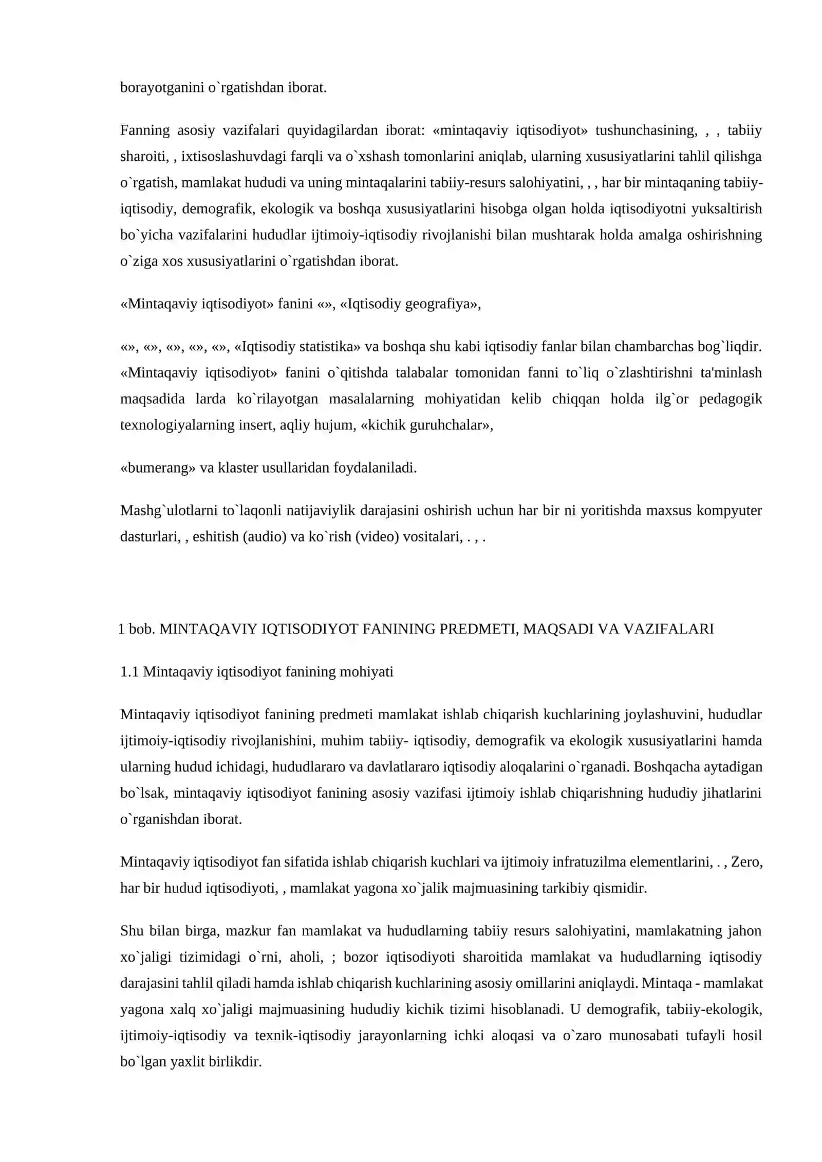 Mintaqaviy iqtisodiyotni fan sifatida shakllanishi va rivojlanishi 4