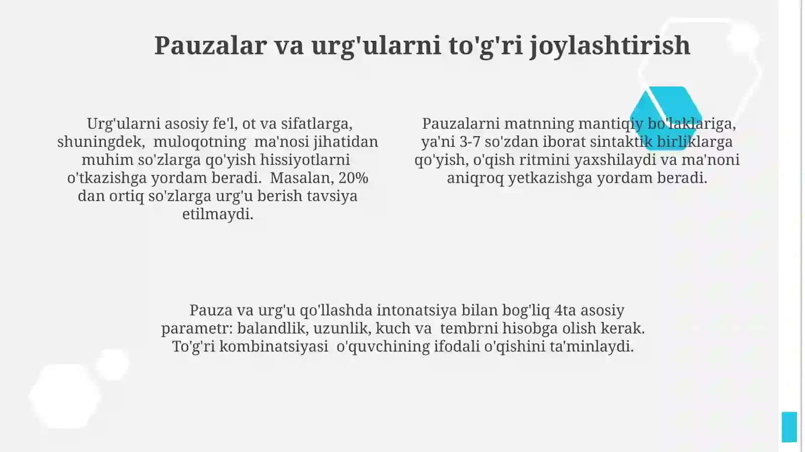Badiiy asarlarni ifodali o'qishda rag'batlantirish usullari 4