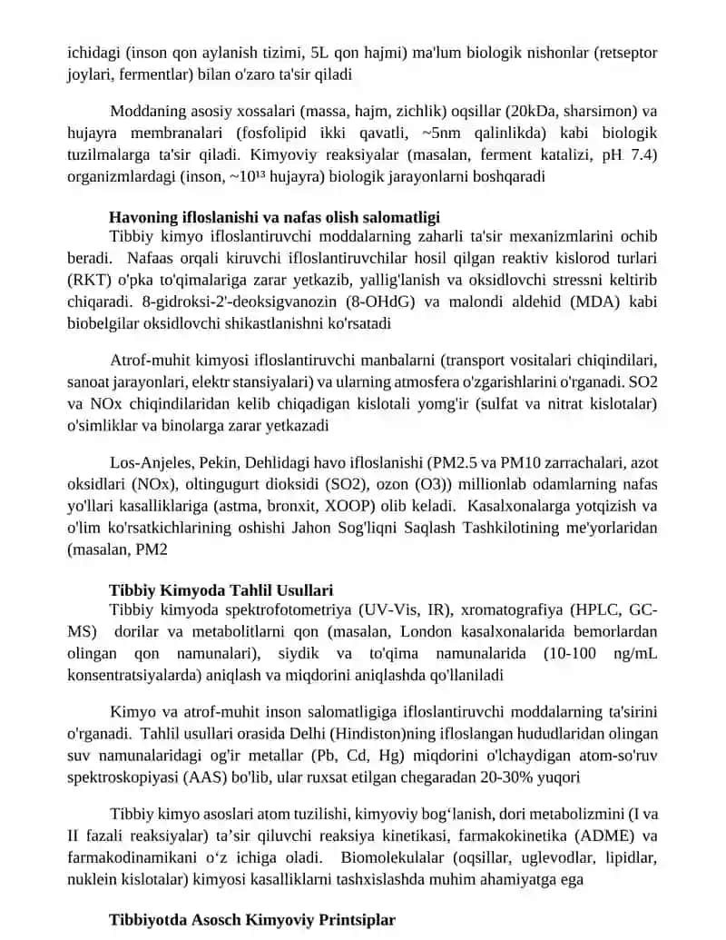 Tibbiy kimyoga kirish 4
