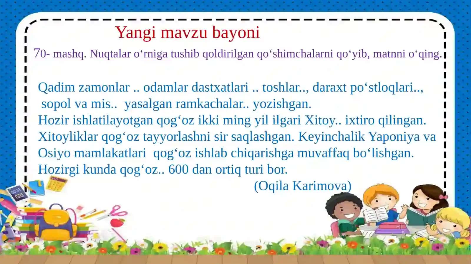 Ona tilidan dars taqdimoti 4