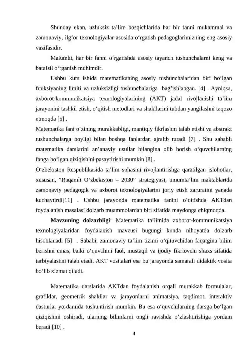 Axborot-kommunikatsiya texnologiyalari tushunchasi va uning ta’limdagi o‘rni 4