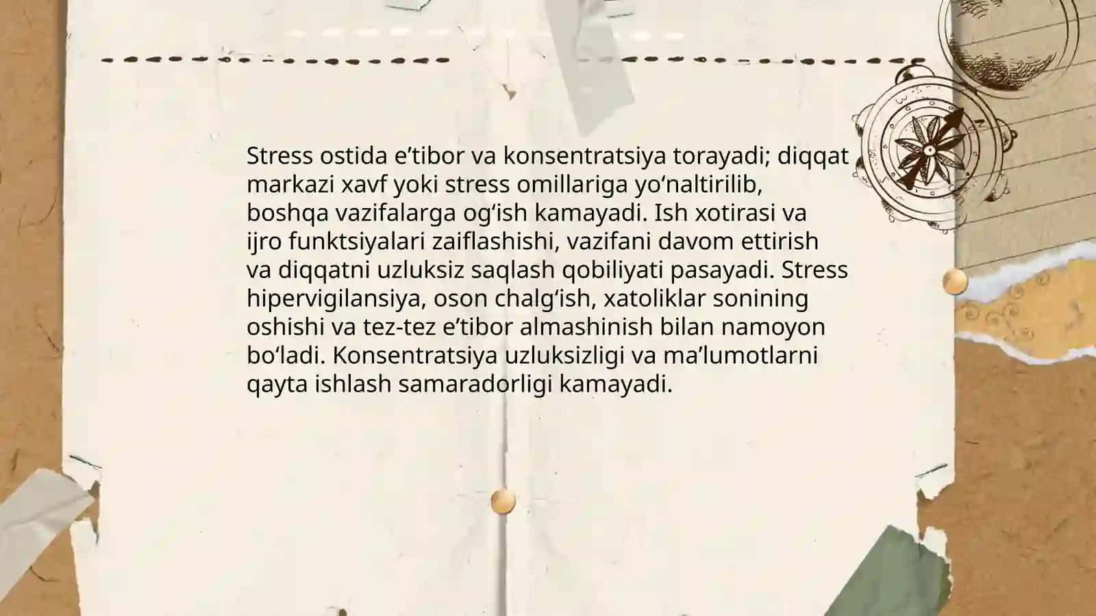 Stress holatida taffakkur jarayoning oʻzgarishi 4