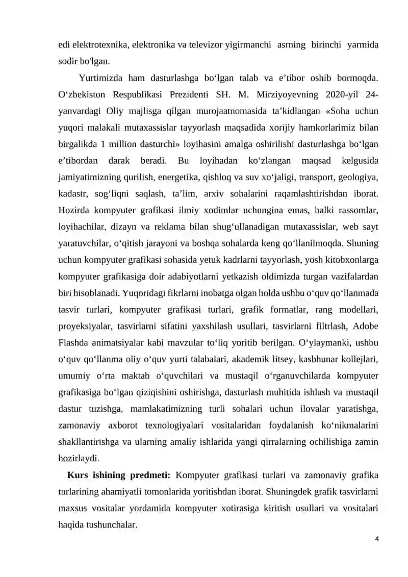 KOMPYUTER GRAFIKASI VA WEB DIZAYN 4