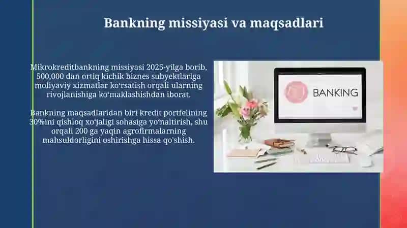 Mikrokreditbank haqida umumiy ma'lumot 4