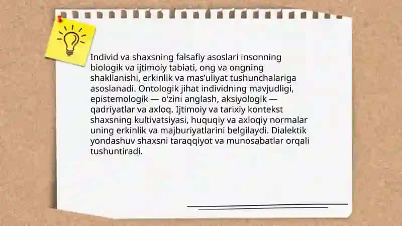 Individ va shaxs tushunchalarining mohiyati 4