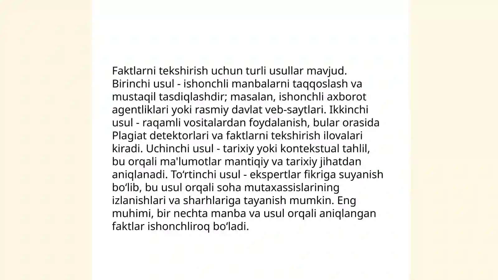 Axborotning ishonchliligi va tekshirish usullari 4