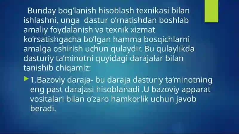 Kompyuter Texnologiyalarining Dasturiy Ta’minoti 4