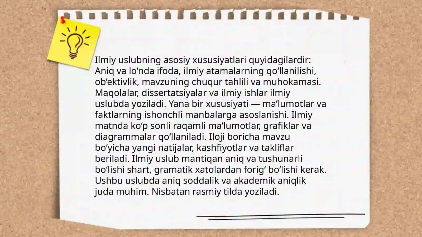 Adabiy til uslublari va taqdimotlar 4