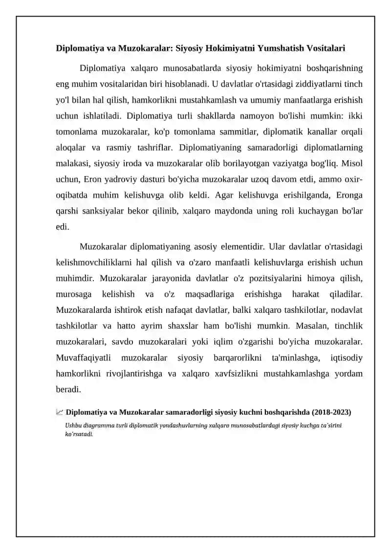 Xalqaro munosabatlarda siyosiy kuch va siyosiy omillarini boshqarish usullari 4