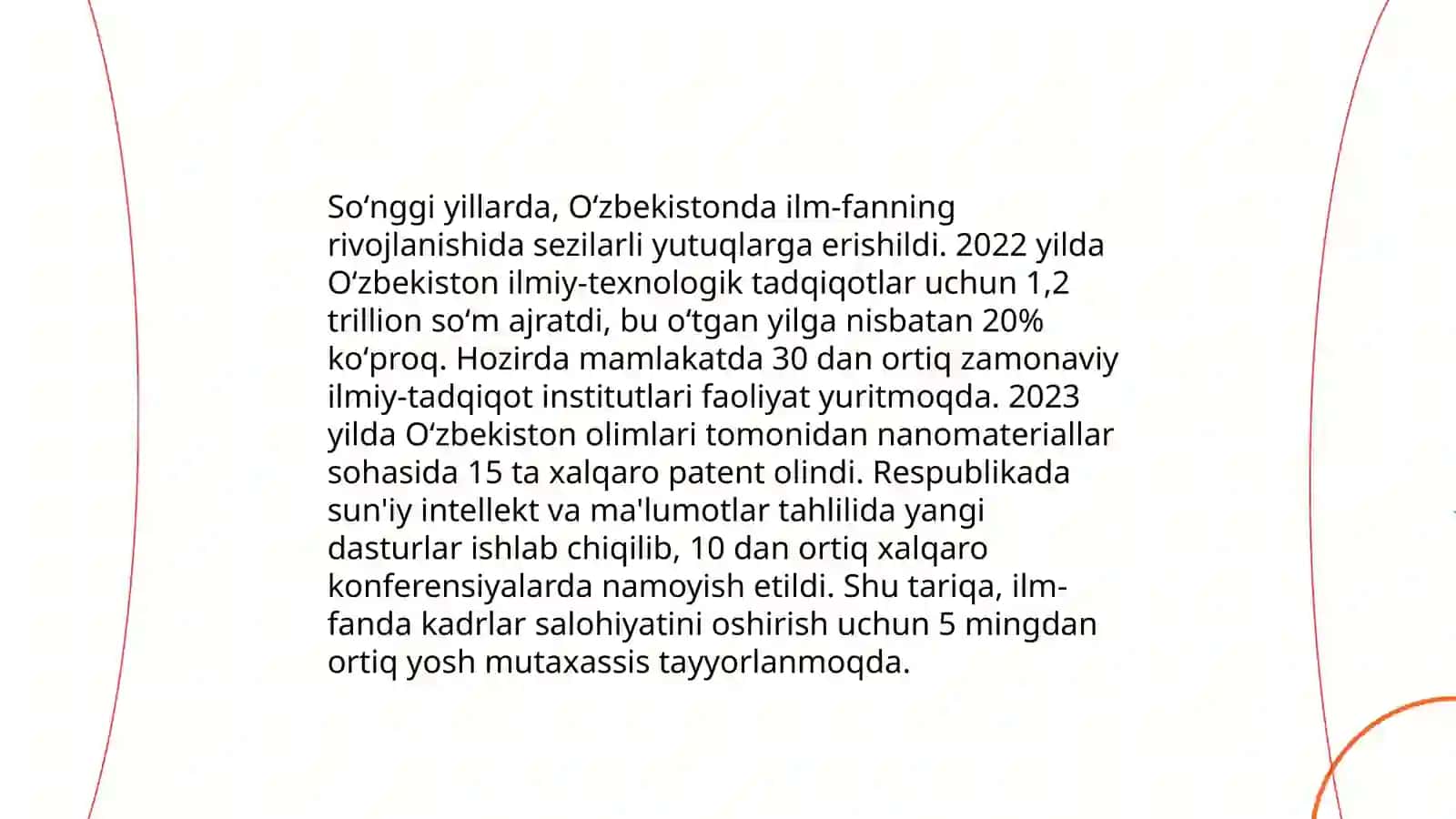 Oʻzbekiston ilm-fani:yangilanish va yutuqlar 4