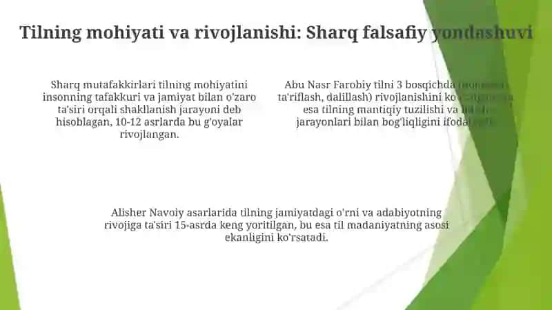 Sharq mutafakkirlarining til shaklanishiga oid qarashlari 4