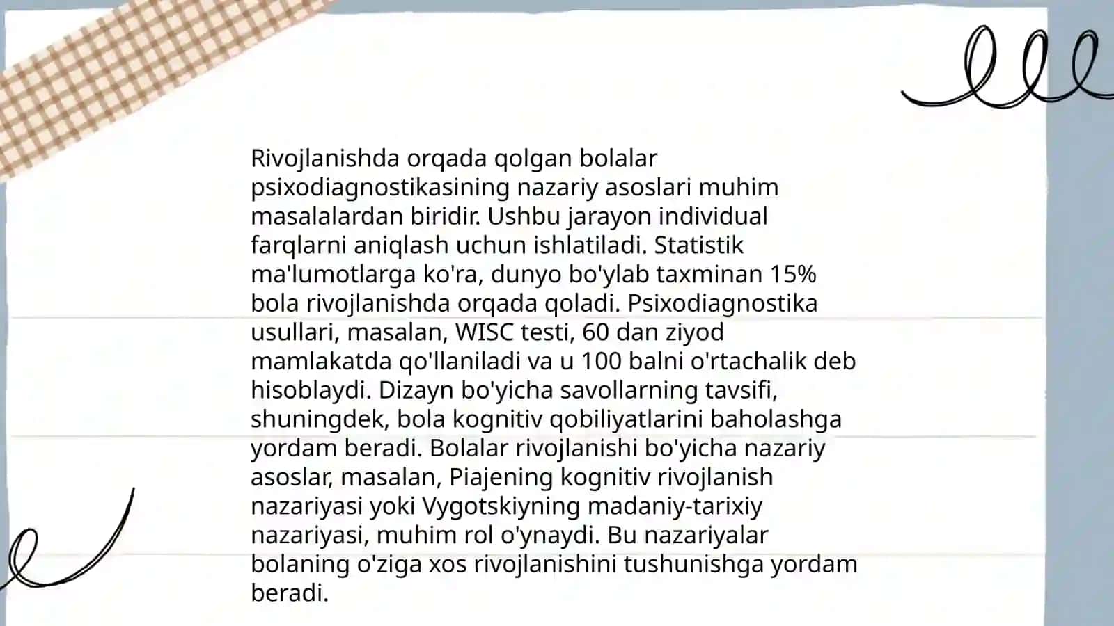Rivojlanishda orqada qolgan bolalar psixodiagnostikasi 4