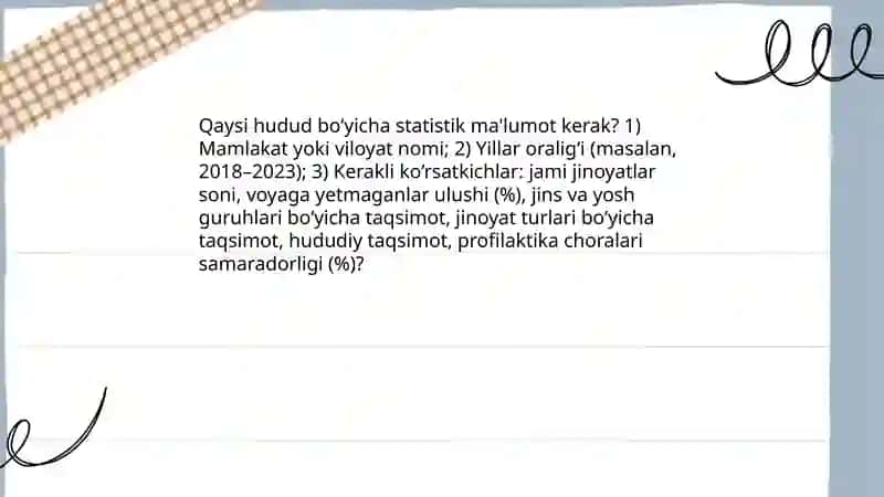 Voyaga yetmaganlar jinoyatining ijtimoiy va iqtisodiy sabablari 4