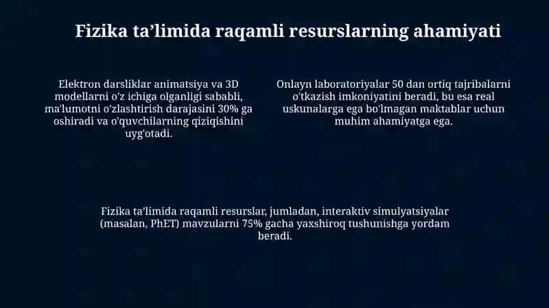 Fizika o‘qitishda raqamli resurslarni qollash 4