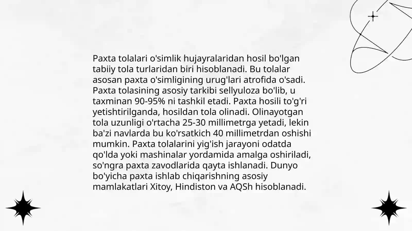 Tabiiy va kimyoviy tolalarning olinishi va xossalari 4
