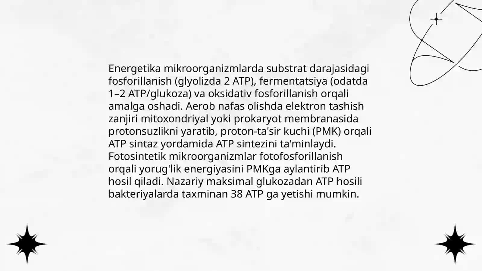 Mikroorganizmlarning metabolizmi 4