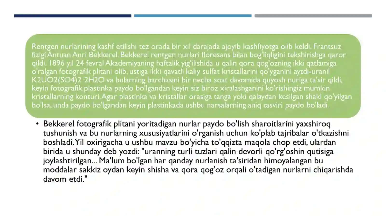RADIOAKTIVASION ANALIZNING AMALIYOTDA QO'LLANILISHI 4