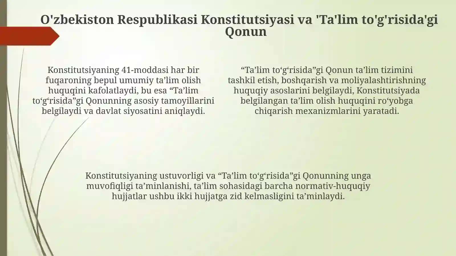 O‘zbek tili ta’limini tashkil etishda huquqiy asoslar 4