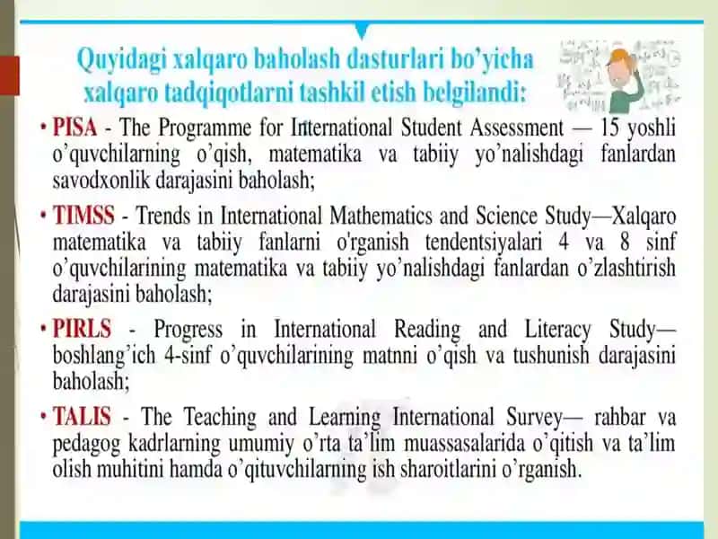 PISA xalqarobaholash dasturida matematikaga oid mazmun sohalari 4