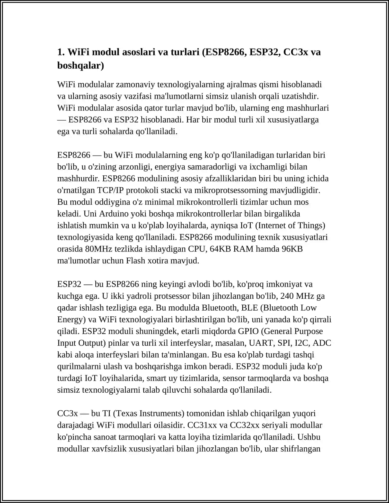 WIFI MODUL VA UNING QOʻLLANILISHI 4