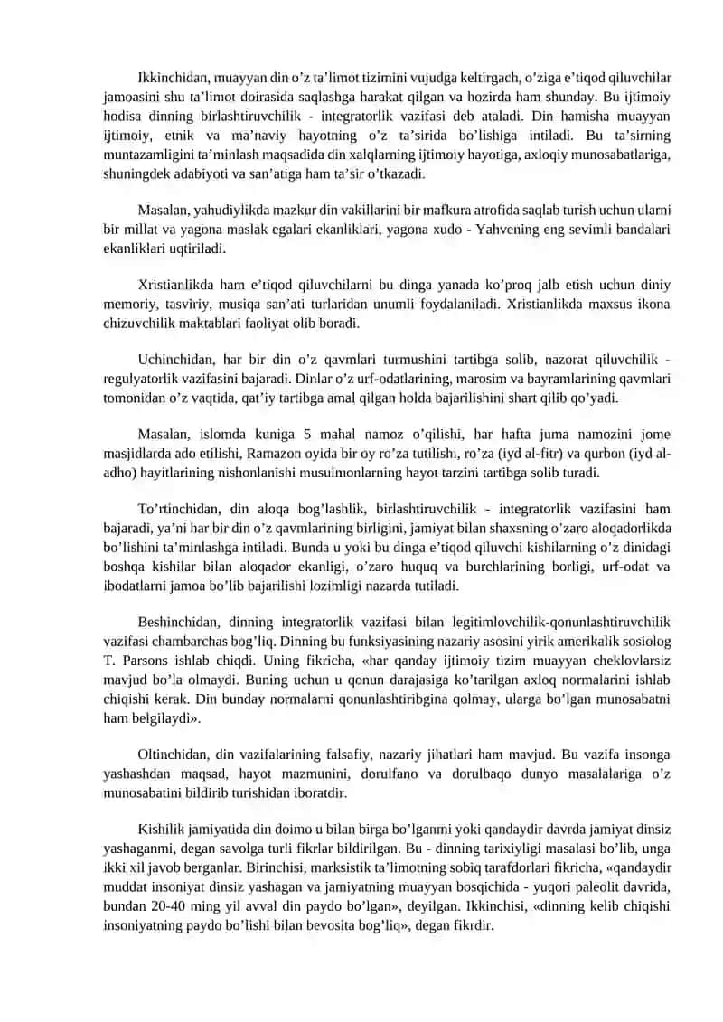 Dinshunoslik fan sifatida shakillanishi predmeti, maqsadi va vazifalari 4