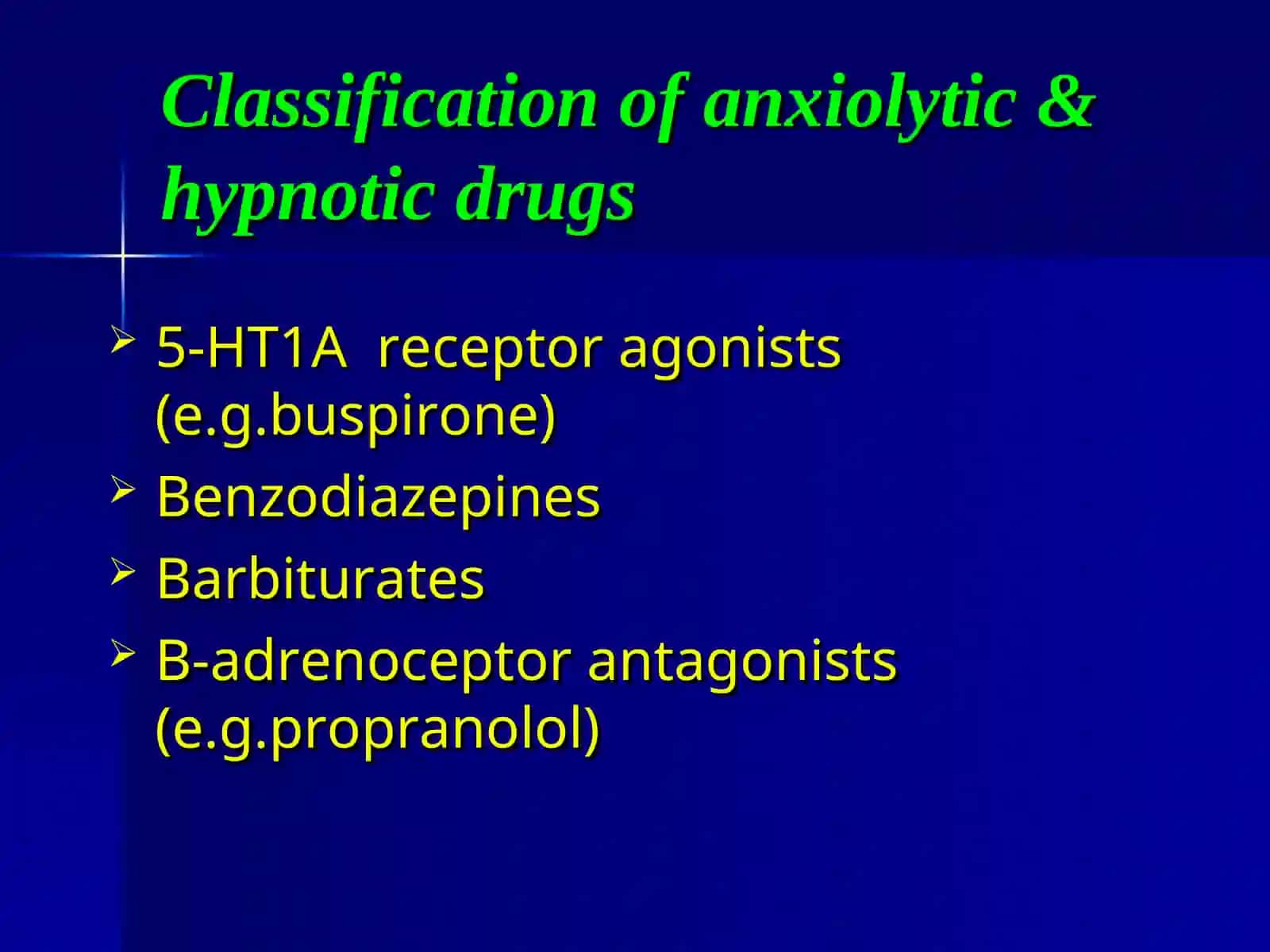 Sedative and hypnotic drugs 4