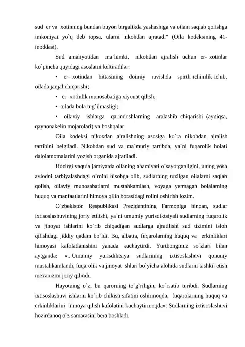 Nikohdan Ajralishni Qayd Etish 4