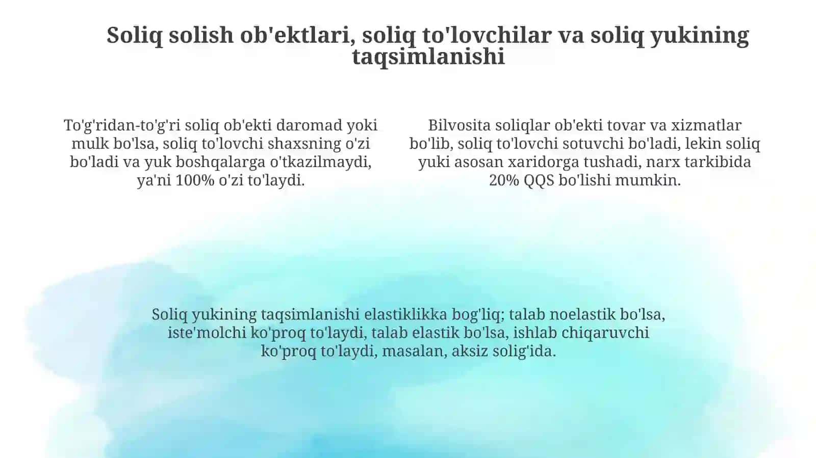 To'g'ridan-to'g'ri va bilvosita soliqlar: Ta'riflar va asosiy xususiyatlar 4
